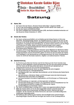 Satzung